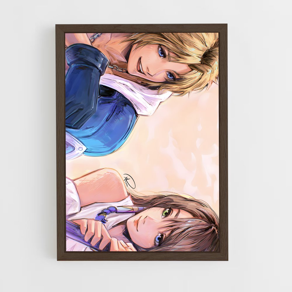 Poster Duo Éthéré – affiche Final Fantasy (vue 5)